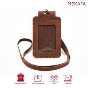 Mekafa Magyard gantungan Id card holder name tag kulit Asli Premium